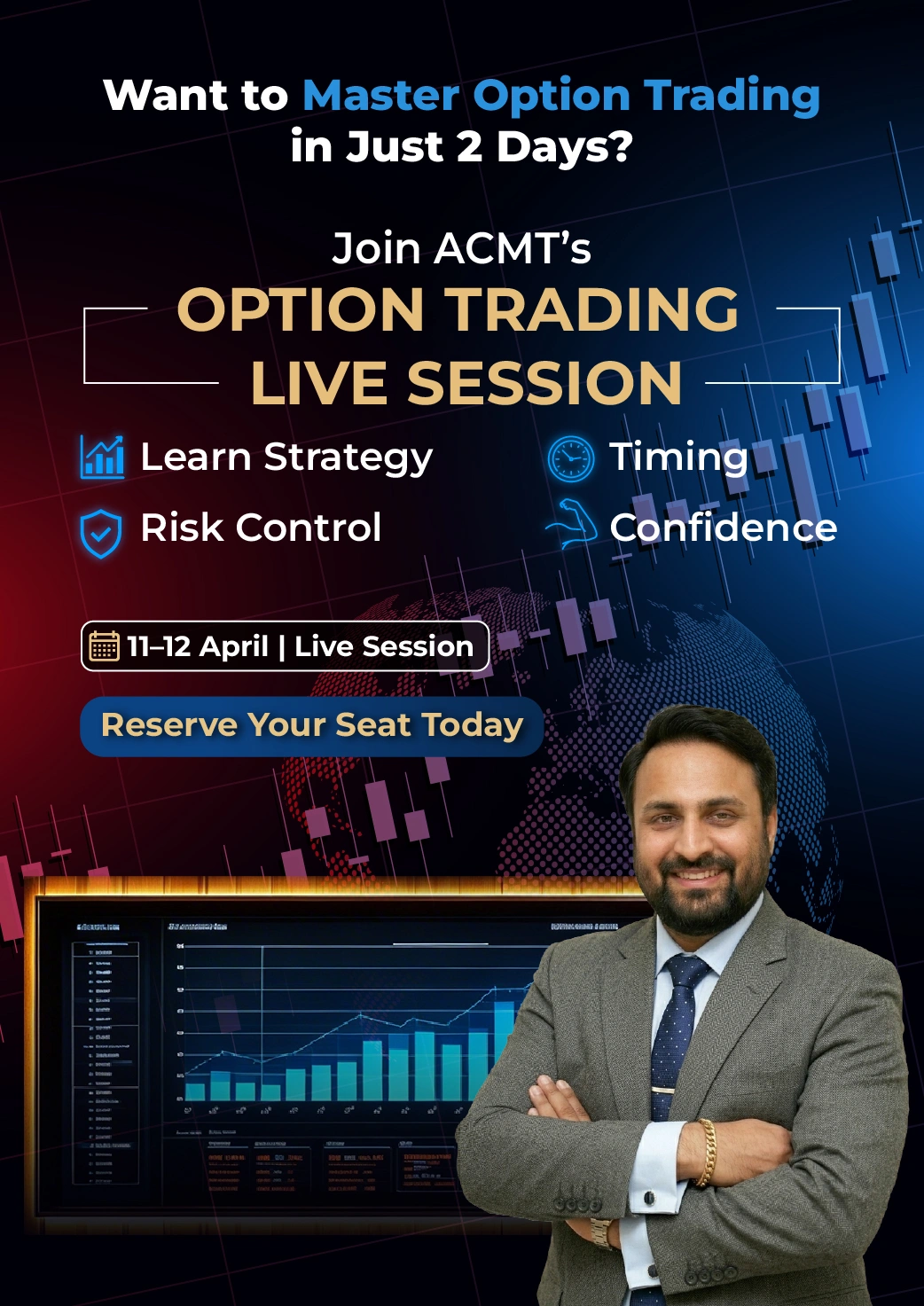 Option trading live session by acmt