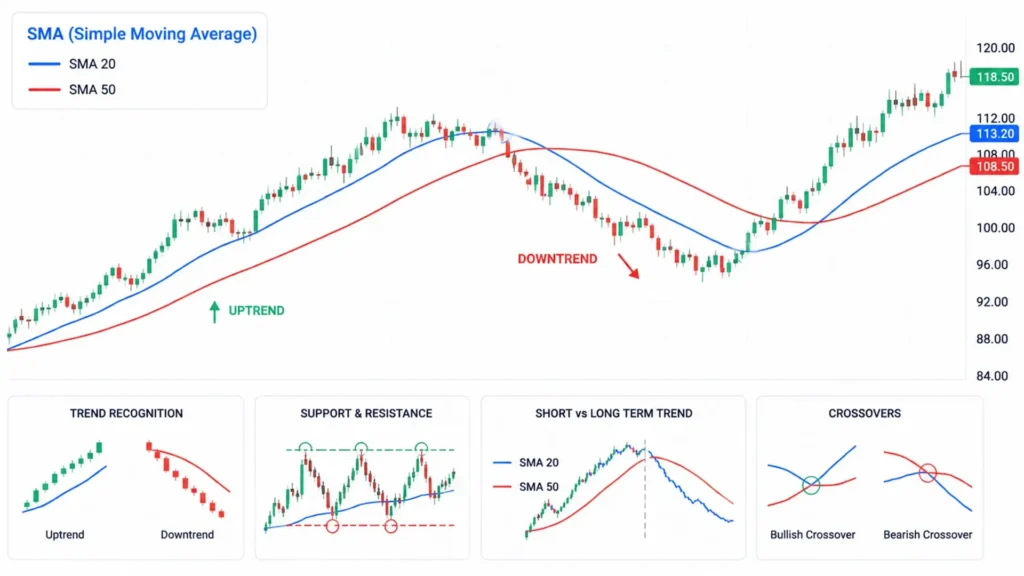 SMA Indicator for Trading