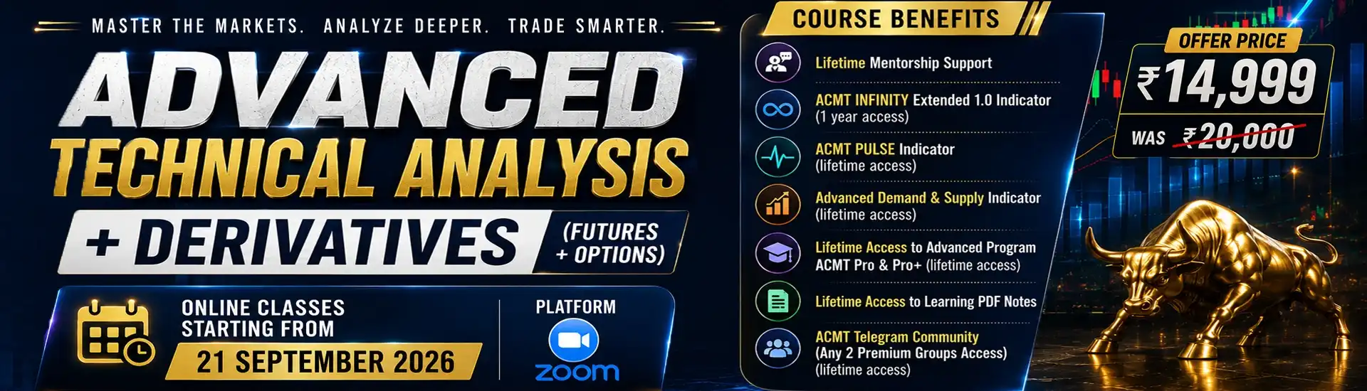 Upcoming Trading Course Combo Online Classes at ACMT